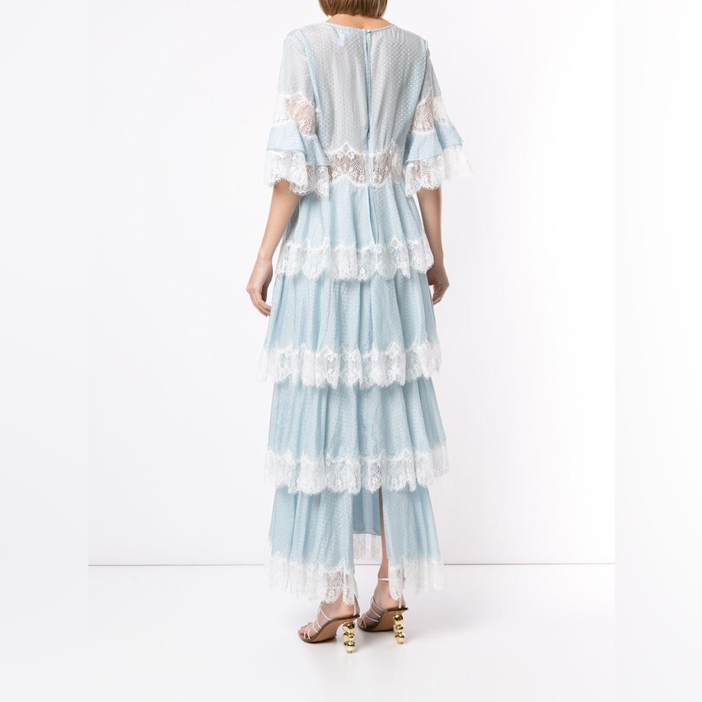Alice McCall Light Blue and White Lace Maxi Dress - Picture 3 of 5